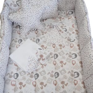 Edredón Animalitos Gris 70x130
