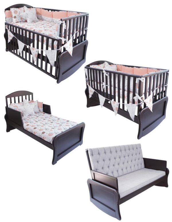 Cuna Micheline 4 en 1 Color Chocolate