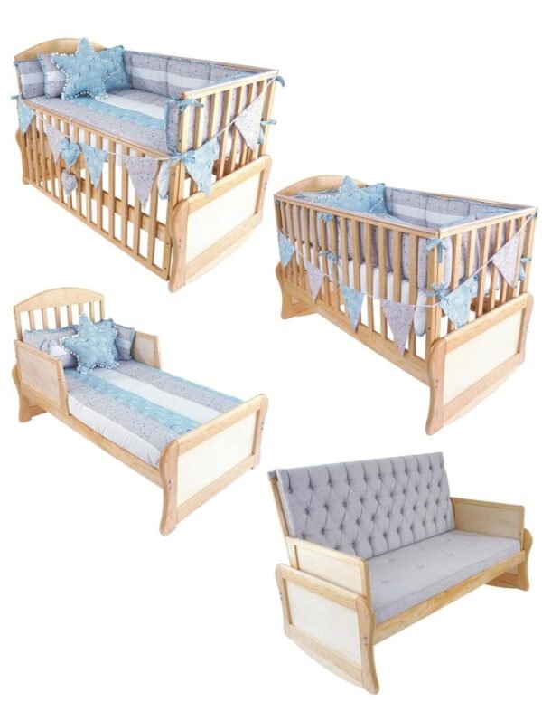 Cuna Micheline 4 en 1 Color Natural